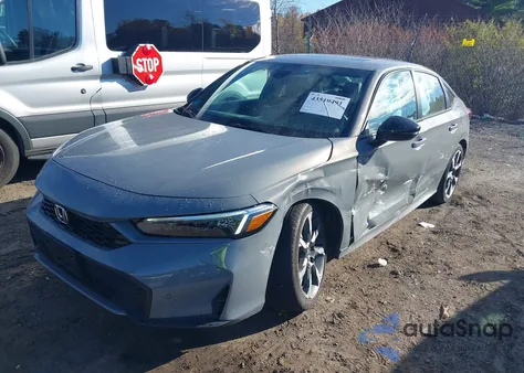 2025 Honda Civic Hybrid Sport/Sport Touring z USA, uszkodzony, nr VIN 2HGFE4F88SH339430